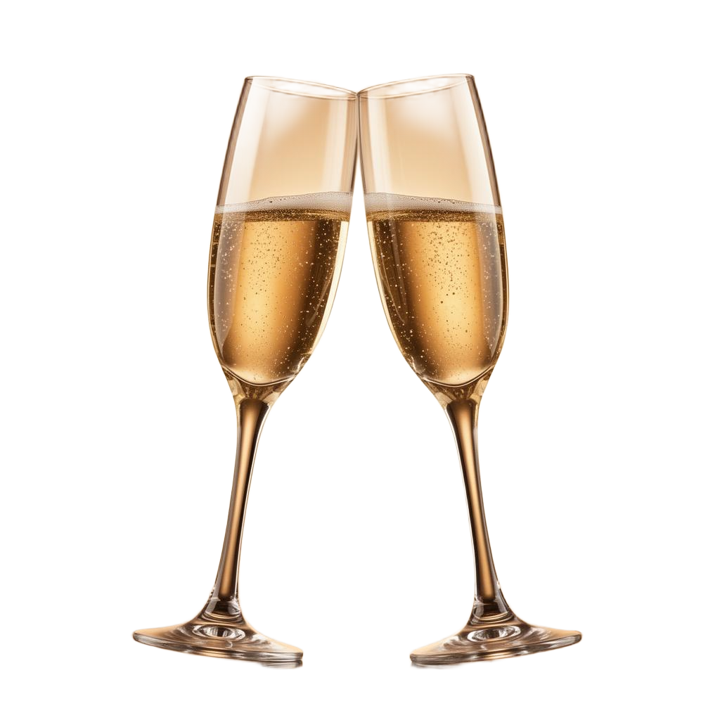 champagne glasses